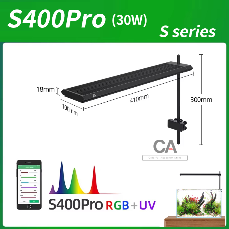 Aquarium Plants Live - WEEK AQUA S Series RGB+UV Volspectrum