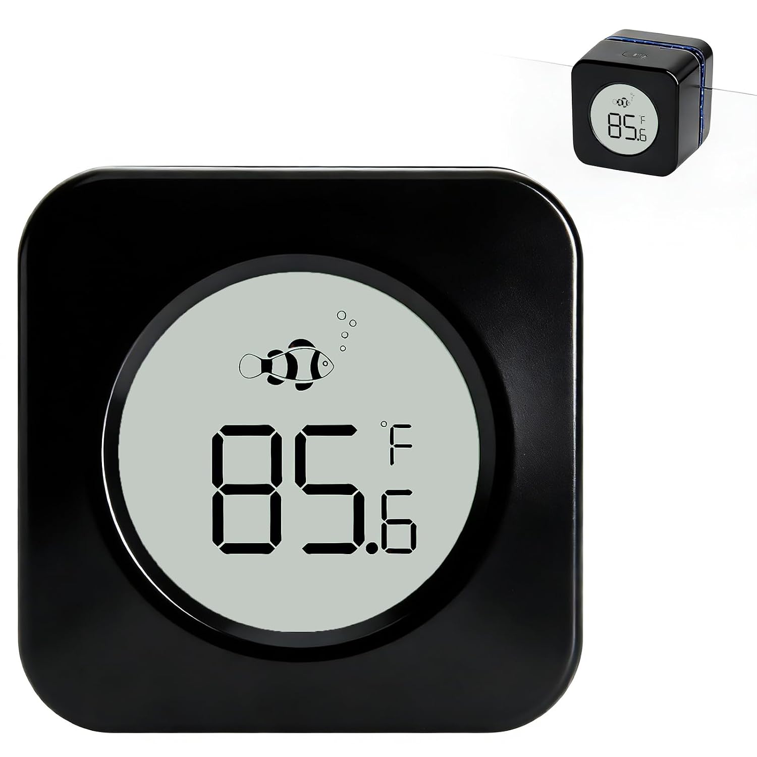 Planted Aquarium Cleaning - Aquarium magnetische reiniger met thermometer, 2-in-1
