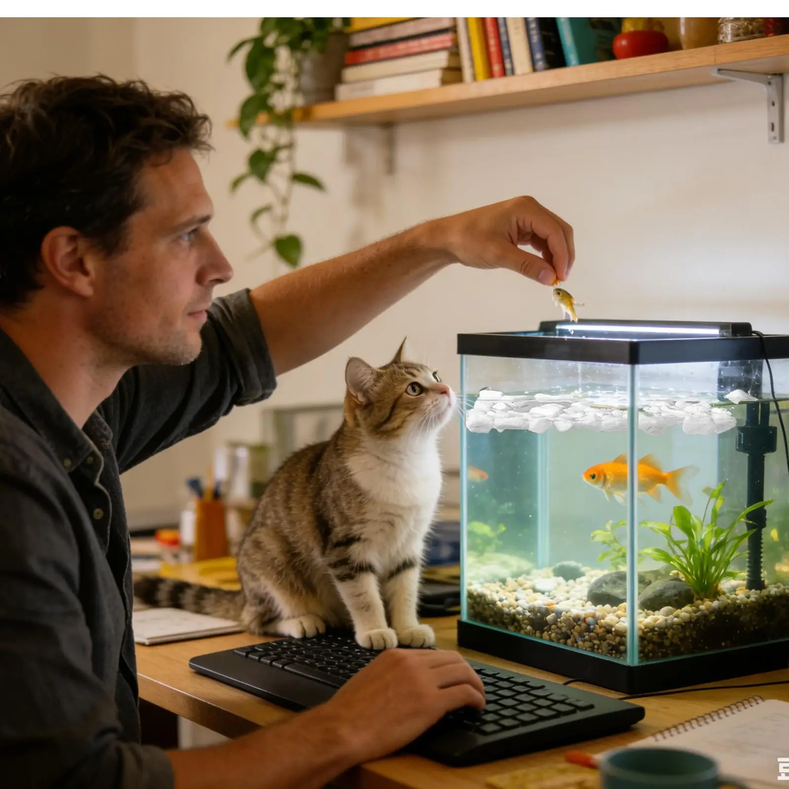Aquarium Planted Tank Filter - Filtervilt voor aquariumwater, voor het verwijderen