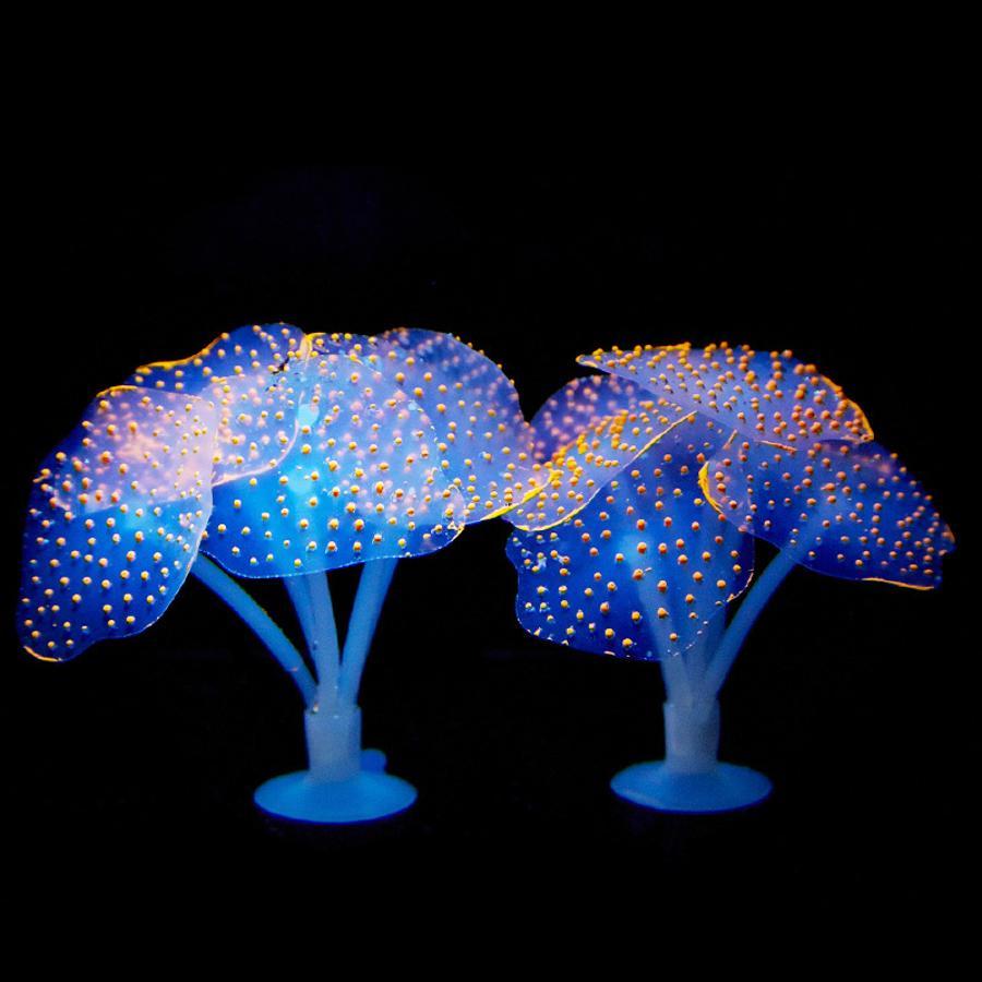 Aquarium Plant Substrate - Kleurrijk aquariumkoraalornament, siliconen kunstmatige rifplant voor